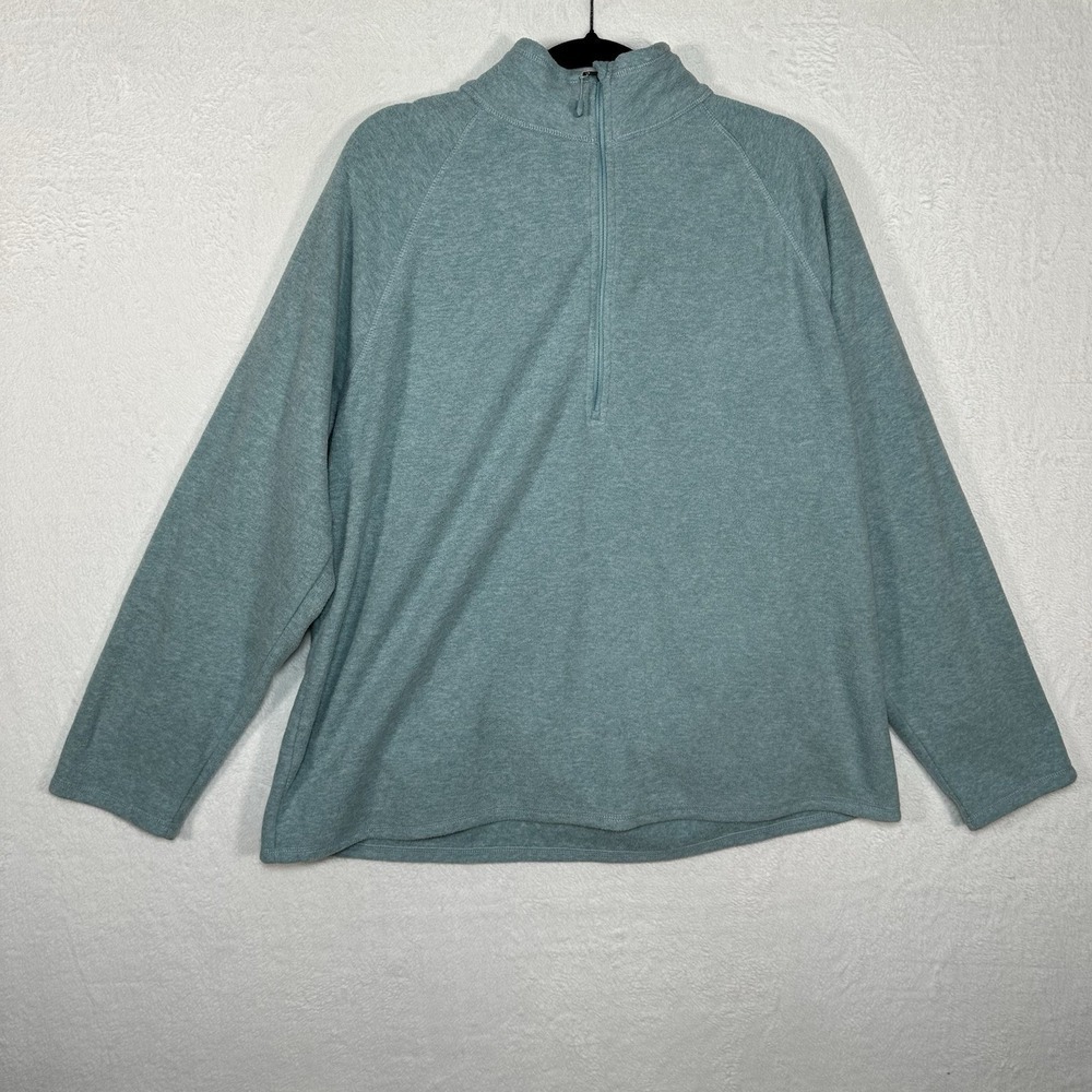 Eddie Bauer Fleece Pullover Women's‎ Size XXL Light Blue Polyester Outdoors